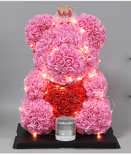 Load image into Gallery viewer, Rose hold heart bear