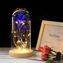 Load image into Gallery viewer, LED Enchanted Rose--Beauty and The Beast Rose in Glass Dome