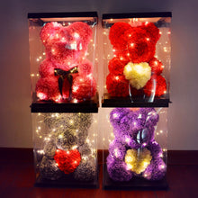 Load image into Gallery viewer, Rose hold heart bear