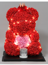 Load image into Gallery viewer, Rose hold heart bear