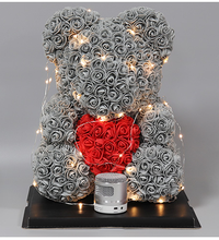 Load image into Gallery viewer, Rose hold heart bear
