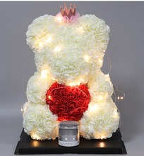 Load image into Gallery viewer, Rose hold heart bear
