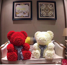 Load image into Gallery viewer, Rose ribbon teddy