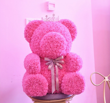 Load image into Gallery viewer, Rose ribbon teddy