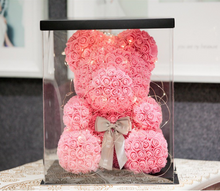 Load image into Gallery viewer, Rose ribbon teddy