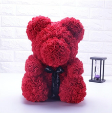 Load image into Gallery viewer, Rose ribbon teddy
