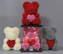Load image into Gallery viewer, Rose hold heart bear